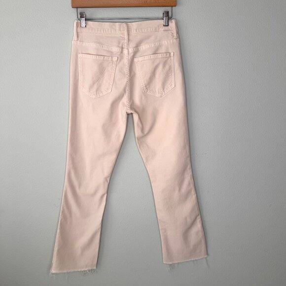 Mother The Insider Crop Step Fray in Chalk It Up Ivory Size 27 - Picture 13 of 13